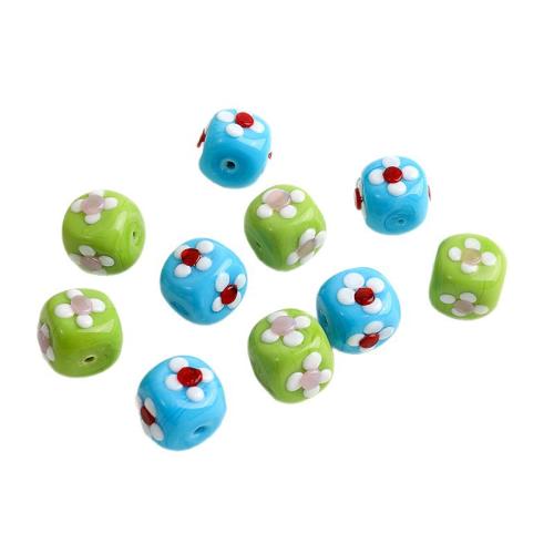 Fashion Glass Beads, DIY, more colors for choice, 12x12mm, Hole:Approx 2mm, Sold By PC