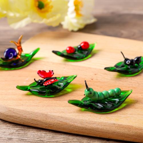 Glass Decoration, Insect, different styles for choice, 55x27mm, Sold By PC