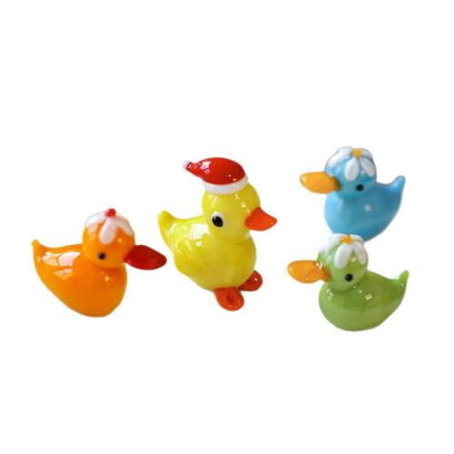 Glass Decoration, Duck, cute, more colors for choice, Sold By PC