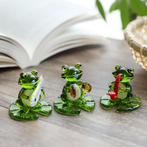 Glass Decoration, Frog, different styles for choice, Sold By PC