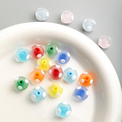 Fashion Glass Beads, Round, DIY, more colors for choice, 13x13mm, Hole:Approx 2mm, Sold By PC