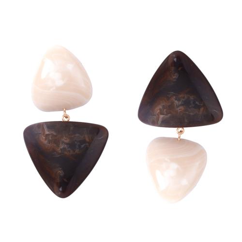 asymmetrische Ohrringe, Harz, Modeschmuck & für Frau, farbenfroh, 38x73mm, verkauft von Paar