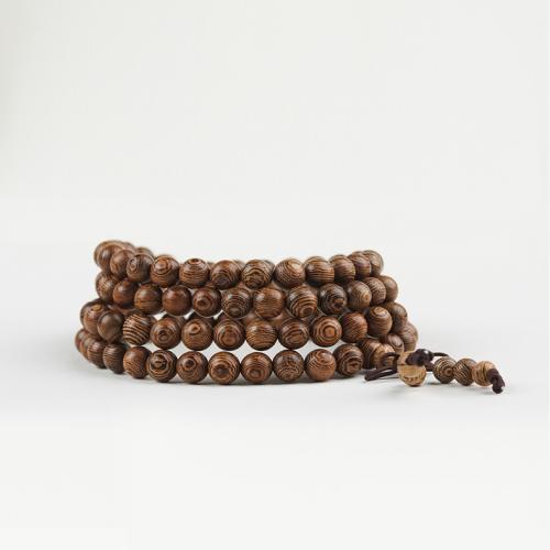 Wenge Bracelet, Round, vintage & Unisex & different styles for choice, Sold By Strand