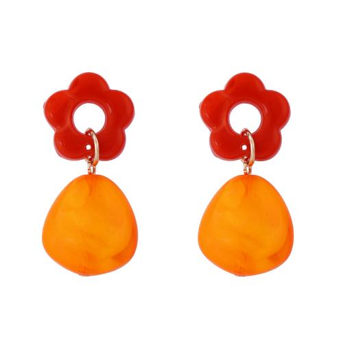 Ювелирные изделия -Серьги , пластик, Другое покрытие, ювелирные изделия моды & Женский, разноцветный, 19x43mm, продается Пара