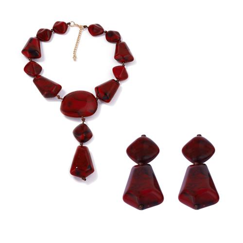 Harz Schmucksets, plattiert, Modeschmuck & verschiedene Stile für Wahl & für Frau, keine, verkauft von setzen