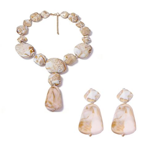 Harz Schmucksets, plattiert, Modeschmuck & verschiedene Stile für Wahl & für Frau, keine, verkauft von setzen