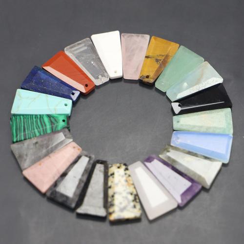 Edelstein Anhänger Schmuck, Geometrisches Muster, poliert, DIY & verschiedenen Materialien für die Wahl & facettierte, 25x13mm, verkauft von PC