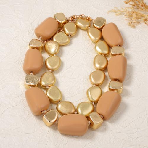Collar de resina, Joyería & diferentes estilos para la opción & para mujer, más colores para la opción, Vendido por Sarta