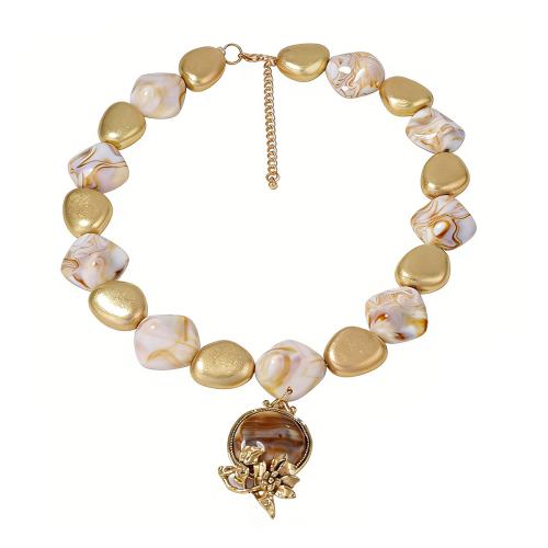 Resin Necklace, fashion jewelry & for woman, multi-colored, Sold Per Approx 19.6 Inch Strand