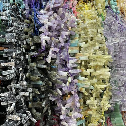 Gemstone Jewelry Beads, DIY & different materials for choice, beads size 8-12x30-55x6-8mm, Sold Per Approx 38-40 cm Strand
