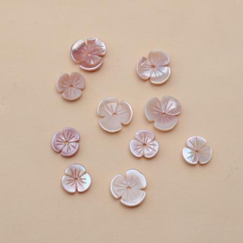 Натуральные пресноводные бусы оболочки, Розовая ракушка, Форма цветка, резной, DIY & разный размер для выбора, продается PC