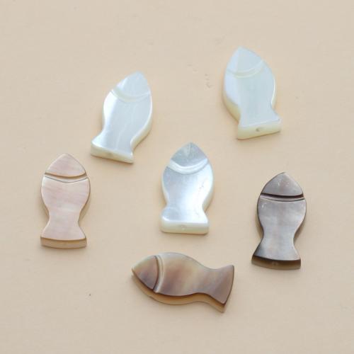 Pendentifs coquillage, coquille, poisson, DIY, Couleur aléatoire, 6x12mm, Vendu par PC