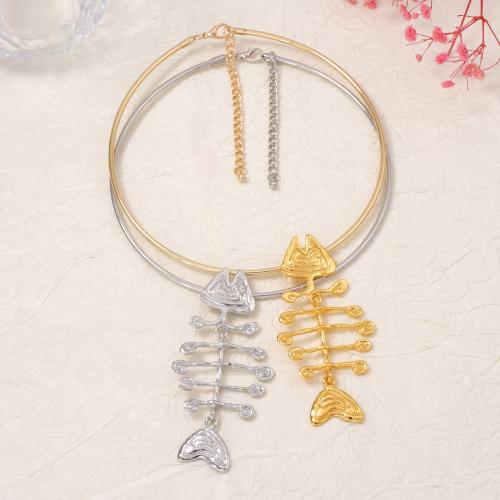 Zinklegierung Schmuck Halskette, Fischgräte, plattiert, Modeschmuck & Schlangekette & für Frau, keine, 41x89mm, verkauft per ca. 14.5 ZollInch Strang