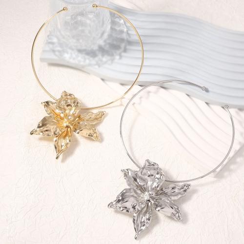 Kragen Halskette, Zinklegierung, plattiert, Modeschmuck & für Frau, keine, 89x82mm, verkauft per ca. 15.74 ZollInch Strang