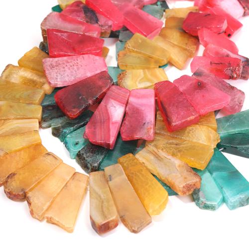 Natural Gemstone Graduated Pendant Beads, Natural Stone, DIY, more colors for choice, 30-55x8-12x6mm, Sold Per Approx 38-40 cm Strand