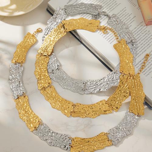 Stainless Steel Jewelry Necklace, plated, fashion jewelry & for woman, more colors for choice, 17mm, Sold Per Approx 13.3 Inch Strand