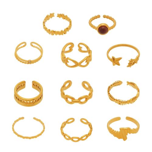 Edelstahl Ringe, plattiert, Modeschmuck & verschiedene Stile für Wahl & für Frau, keine, verkauft von PC