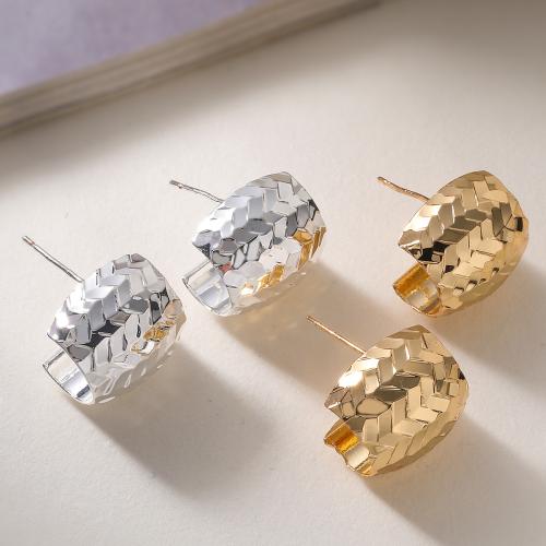 Pendientes de Perno en Latón, metal, chapado, Joyería & para mujer, más colores para la opción, libre de níquel, plomo & cadmio, 16x15mm, Vendido por Par