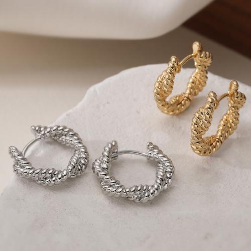 Messing Huggie Hoop Ohrringe, plattiert, Modeschmuck & für Frau, keine, frei von Nickel, Blei & Kadmium, 19x16mm, verkauft von Paar