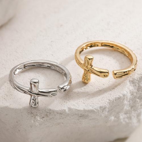 Anillo de dedo de latón, metal, chapado, Joyería & ajustable & para mujer, más colores para la opción, libre de níquel, plomo & cadmio, Vendido por UD