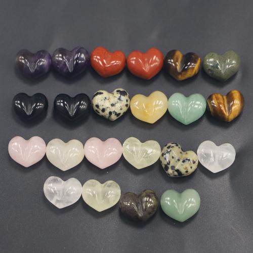 Abalorios de Gemas, Piedras preciosas, Corazón, pulido, Bricolaje & diferentes materiales para la opción, 15x13x9mm, Vendido por UD
