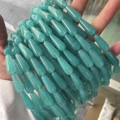 Gemstone Jewelry Beads, Teardrop, DIY & different materials for choice, 8x20mm, Approx 19PCs/Strand, Sold By Strand