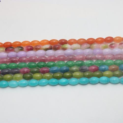 Gemstone Jewelry Beads, polished, DIY, more colors for choice, 8x12mm, Approx 31PCs/Strand, Sold By Strand