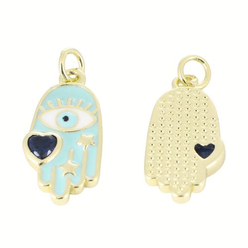 Brass Jewelry Pendants, gold color plated, DIY & enamel, 24x10x2mm, Sold By PC