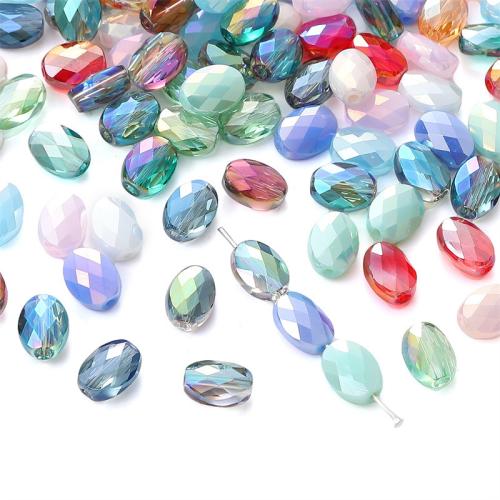 Fashion Glass Beads, DIY, more colors for choice, 11x8mm, Hole:Approx 1mm, 10PCs/Bag, Sold By Bag