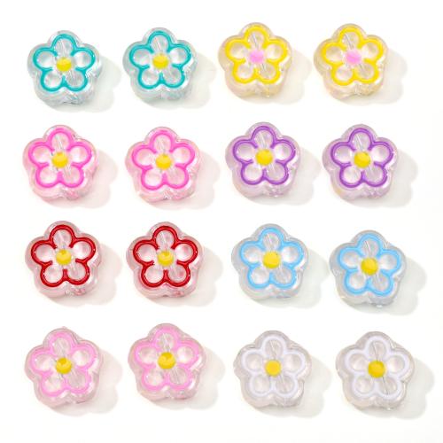 Acryl Schmuck Perlen, Blütenblätter, DIY & Emaille, keine, 20mm, Bohrung:ca. 3.5mm, 6PCs/Tasche, verkauft von Tasche