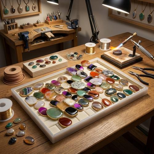 Piedras preciosas anillo, con metal, Irregular, enviado al azar & unisexo, gemstone size 20*28mm-37*48mm, tamaño:7, Vendido por UD