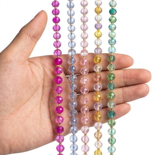 Crystal Beads, Round, DIY, more colors for choice, 8mm, Sold Per Approx 38 cm Strand
