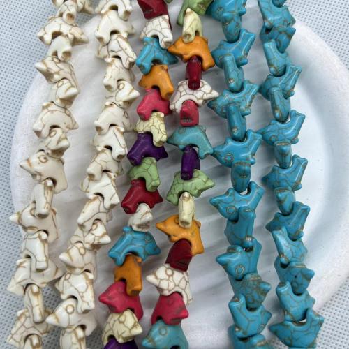 Turquoise Beads, Dolphin, DIY, more colors for choice, 12x20mm, Approx 42PCs/Strand, Sold By Strand