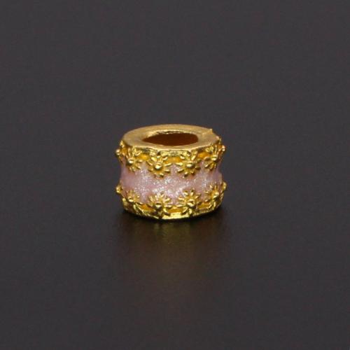 Imitation Cloisonne Zink Legierung Perlen, Zinklegierung, DIY & Emaille, keine, 8x6mm, Bohrung:ca. 4mm, verkauft von PC