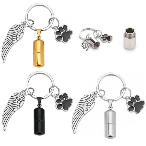 Нержавеющая сталь 304 цепочка для ключей, Другое покрытие, Портативный & эмаль, Много цветов для выбора, 62mm, продается PC