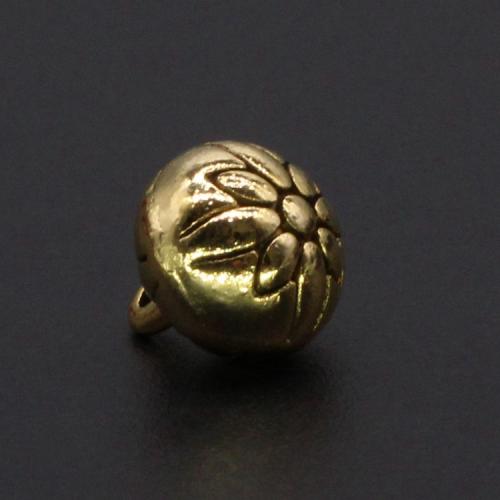 Tibetan Style Shank Button, plated, DIY, more colors for choice, 10x9mm, Sold By PC