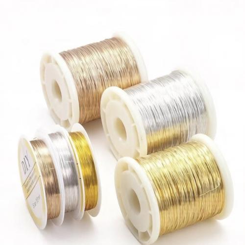 Fil en laiton, Placage, DIY & normes différentes pour le choix, plus de couleurs à choisir, Vendu par sol