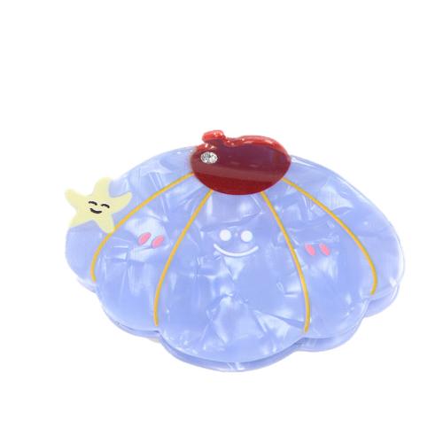 Acrylic Hair Claw Clip, Shell, handmade, for woman & with rhinestone, more colors for choice, 80x50mm, Sold By PC