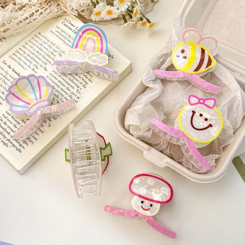 Acrylic Hair Claw Clip, handmade, different styles for choice & for woman, 80x56mm, Sold By PC