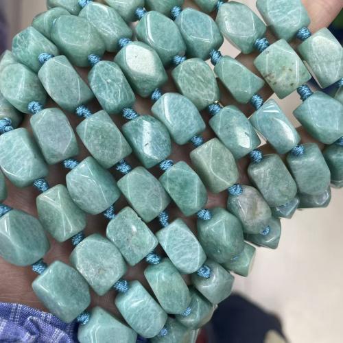 Natural Amazonite Beads, ​Amazonite​, Geometrical Pattern, DIY & different size for choice & faceted, Sold By Strand