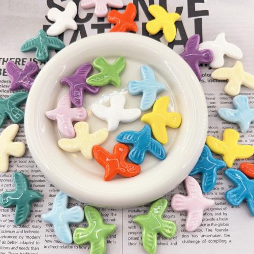 Porcelain Jewelry Beads, Dove, DIY, more colors for choice, 43.50x33.50x9.50mm, 100PCs/Bag, Sold By Bag