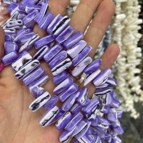 Natural Colored Shell Beads, irregular, polished, dyed & DIY, more colors for choice, beads size 13-21mm, Sold Per Approx 38 cm Strand