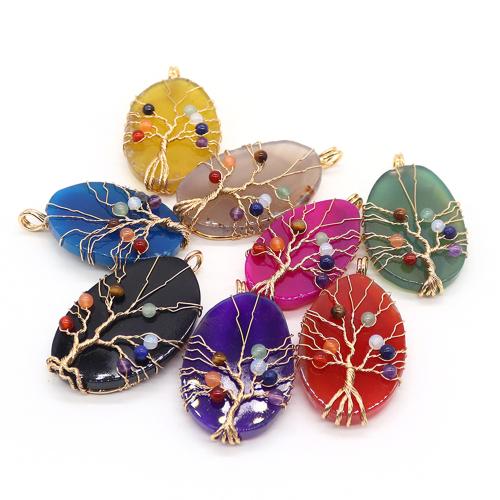 Achat Schmuck Anhänger, mit Messing, Unregelmäßige, goldfarben plattiert, DIY, keine, 36x62x8mm, verkauft von PC