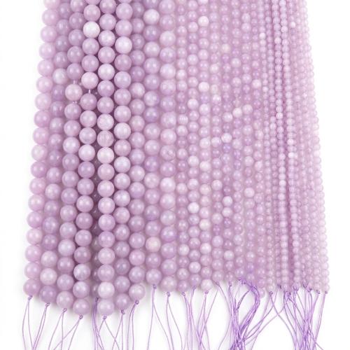 Gemstone Jewelry Beads, Kunzite, Round, DIY & different size for choice, Sold Per Approx 38 cm Strand