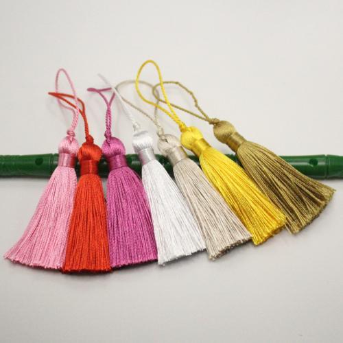 Polyester Hanging Ornaments, Tassel, DIY, more colors for choice, 110mm, Sold By PC