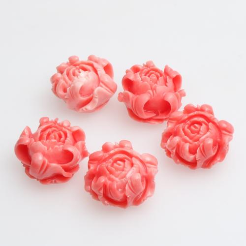 Resin Jewelry Beads, Flower, injection moulding, DIY & different styles for choice, 10PCs/Bag, Sold By Bag