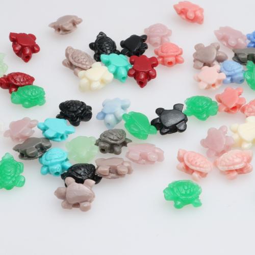 Resin Jewelry Beads, Turtle, injection moulding, DIY, more colors for choice, 10mm, 10PCs/Bag, Sold By Bag