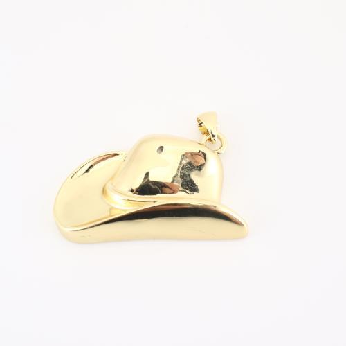 Brass Jewelry Pendants, gold color plated, DIY, 27x34x8mm, Sold By PC