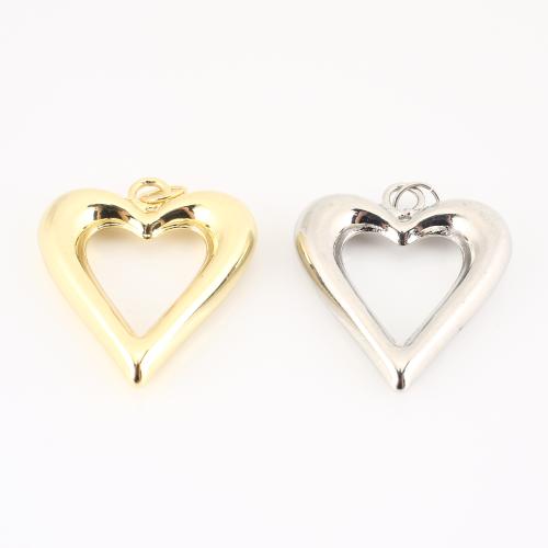 Brass Heart Pendants, plated, DIY & hollow, more colors for choice, 33x26x5mm, Sold By PC