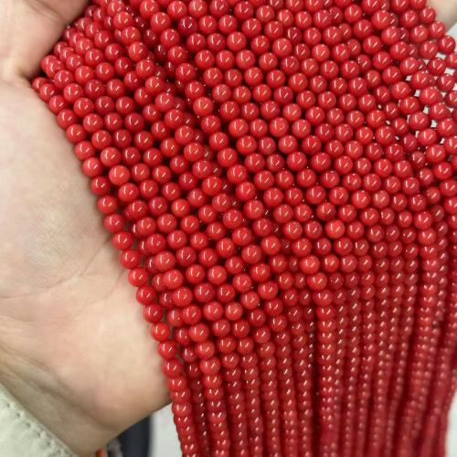 Sea Bamboo Coral Beads, Round, DIY & different size for choice, Grade A, Sold Per Approx 38 cm Strand